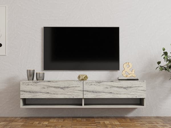 TV-enhet Arges - Freesia, marmor