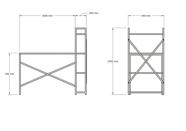 Study Desk Zernez - Sapphire