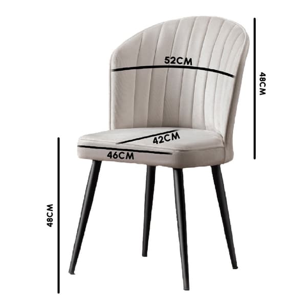 Stolsett (2 stk) Rubi - Grå