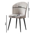Miniatyrbilde 3 av 4: Stolsett (2 stk) Rubi - Cappuccino