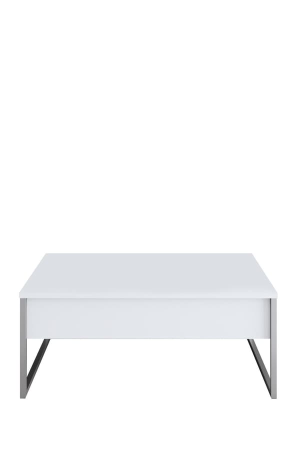 Soffbord Luxe - Vit, Silver
