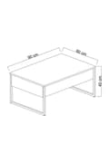 Miniatyrbild 6 av 6: Soffbord Luxe - Vit, Silver