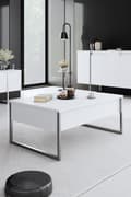 Miniatyrbild 1 av 6: Soffbord Luxe - Vit, Silver