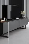 Miniatyrbillede 3 af 6: TV-enhed Luxe - antracit, sølv