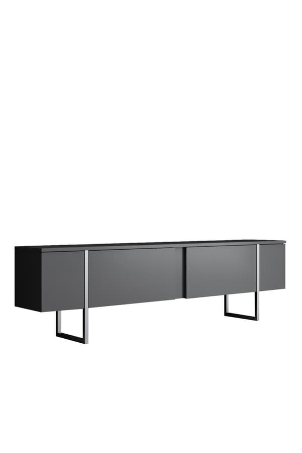 TV-enhed Luxe - antracit, sølv