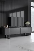Miniatyrbillede 1 af 6: TV-enhed Luxe - antracit, sølv