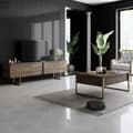 Miniatyrbilde 2 av 7: TV-stativ Luxe - Valnøtt, Gull