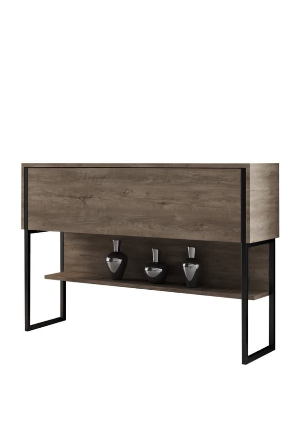 Dresser Luxe - musta, pähkinä