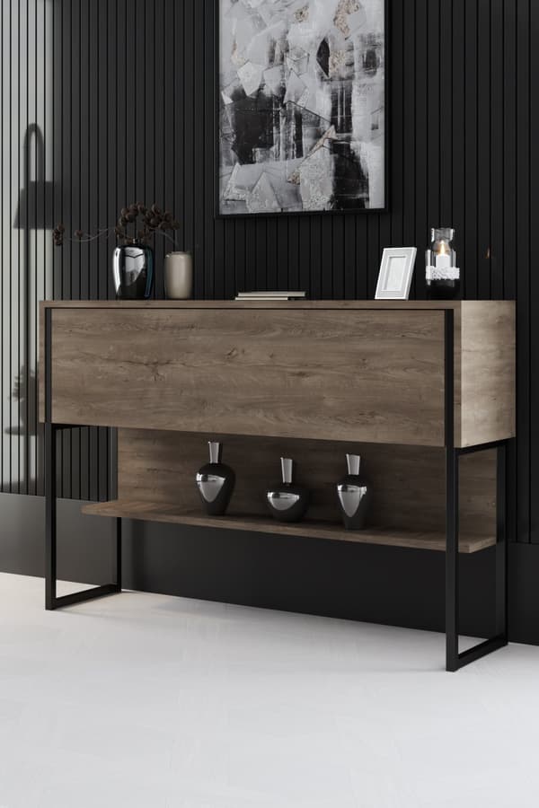Dresser Luxe - musta, pähkinä
