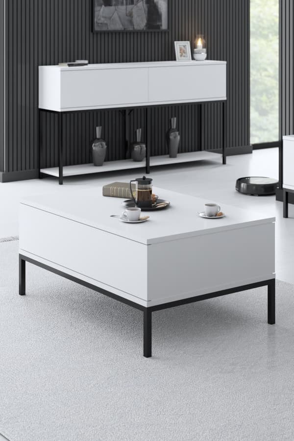 Coffee Table Lord - Svart, Hvit