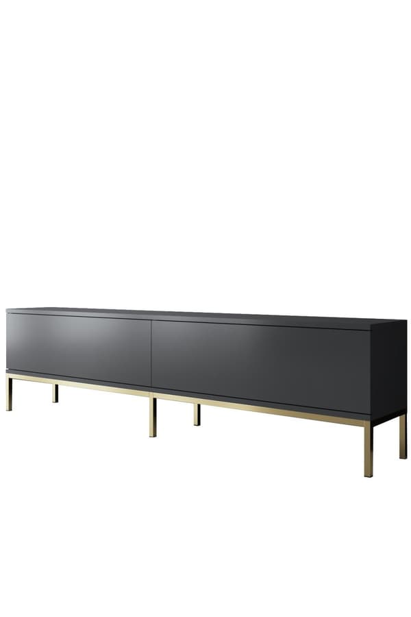 TV Stand Lord - antracit, guld