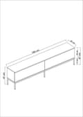 Miniatyrbillede 6 af 6: TV Stand Lord - antracit, guld
