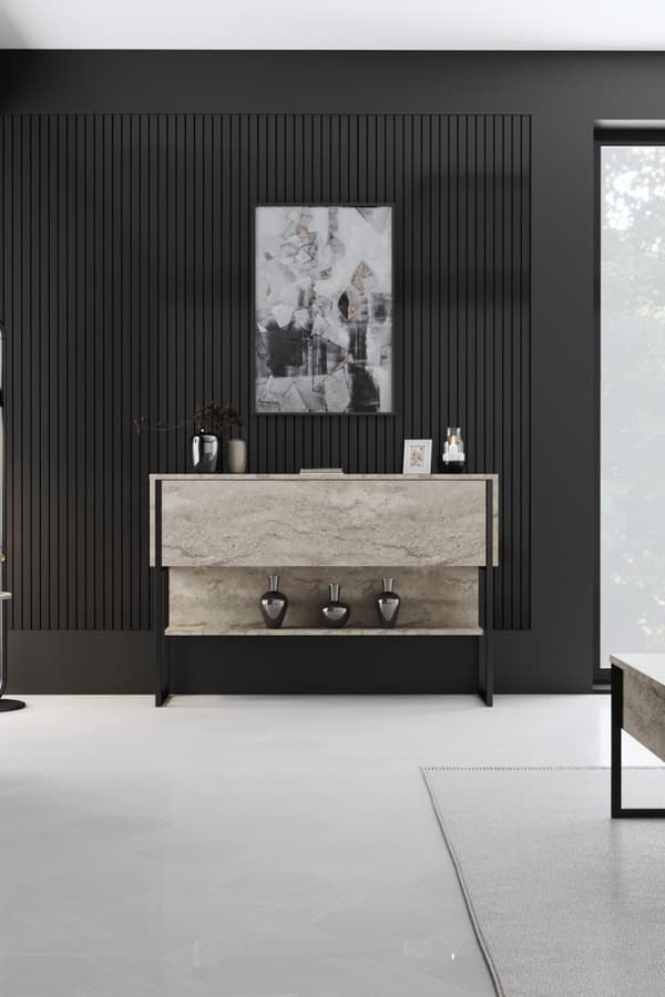 Dresser Luxe - travertiini, musta