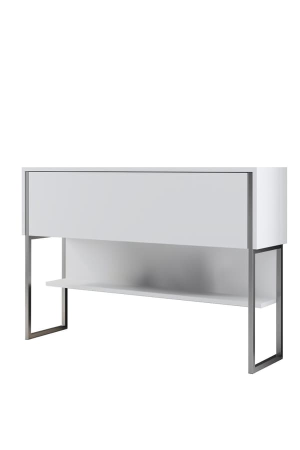 Kommod Luxe - Silver, Vit
