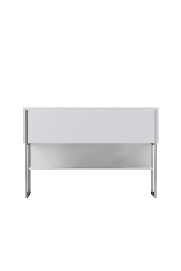 Kommod Luxe - Silver, Vit