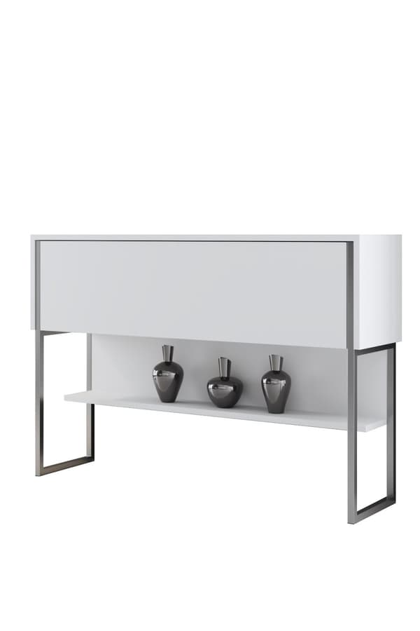 Kommod Luxe - Silver, Vit