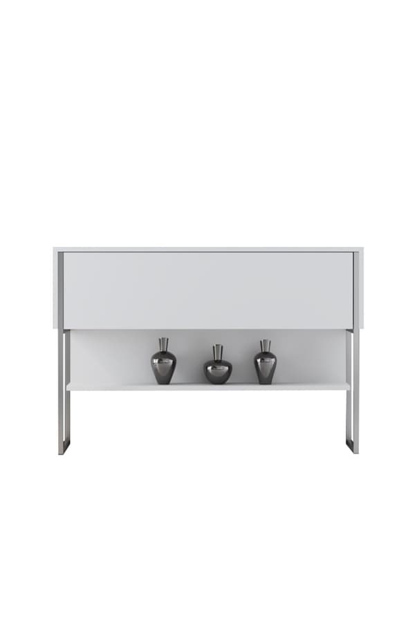 Kommod Luxe - Silver, Vit