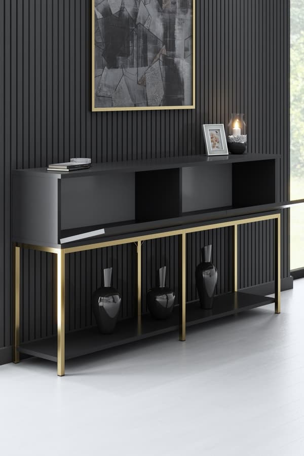 Console Lord - antrasitt, gull