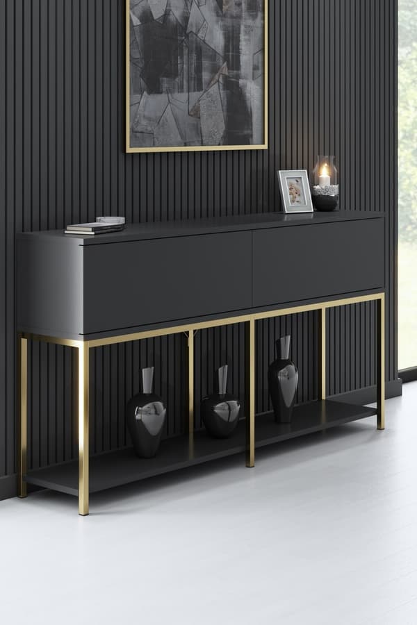 Console Lord - antrasitt, gull