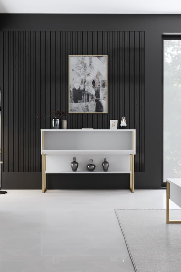 Dresser Luxe - kultaa, valkoinen