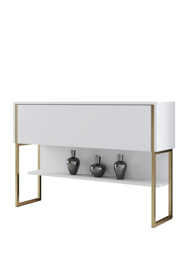 Dresser Luxe - kultaa, valkoinen