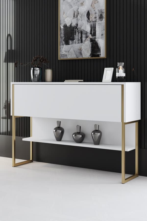 Dresser Luxe - kultaa, valkoinen