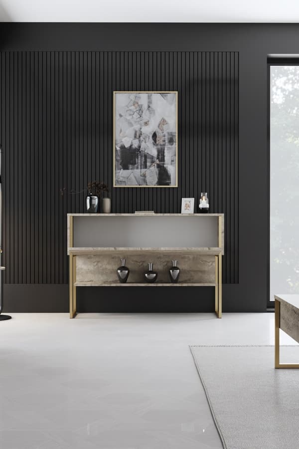 Dresser Luxe - travertiini, kulta