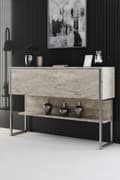 Miniatyrbilde 1 av 7: Kommode Luxe - Travertin, Sølv