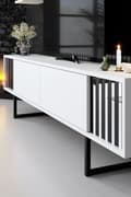 Miniatyrbilde 4 av 9: TV-enhet Chrome Line - Hvit, Sort