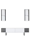 Miniatyrbilde 7 av 9: TV-enhet Chrome Line - Hvit, Sort