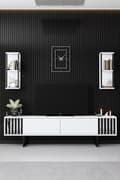 Miniatyrbilde 2 av 9: TV-enhet Chrome Line - Hvit, Sort