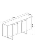 Miniatyrbild 6 av 9: Console Luxe - antracit, guld