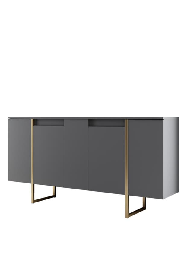 Console Luxe - antracit, guld