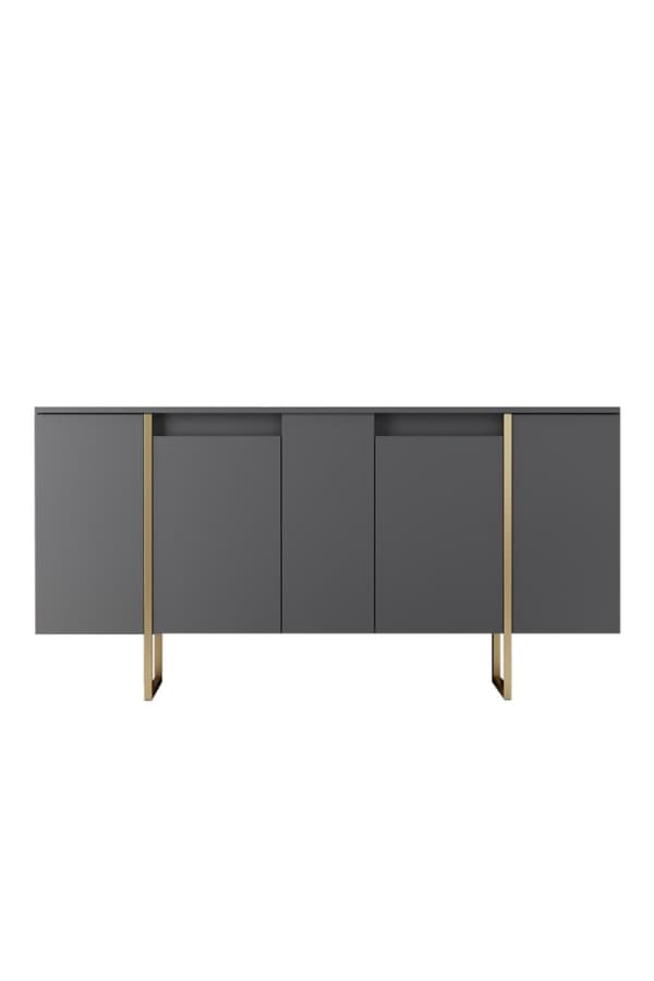 Console Luxe - antracit, guld