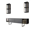 Miniatyrbild 6 av 9: TV-enhet Gold Line - antracit, svart