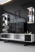 Miniatyrbilde 3 av 9: TV-enhet Black Line - Hvit, Svart