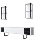 Miniatyrbilde 6 av 9: TV-enhet Black Line - Hvit, Svart
