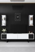Miniatyrbilde 2 av 9: TV-enhet Black Line - Hvit, Svart