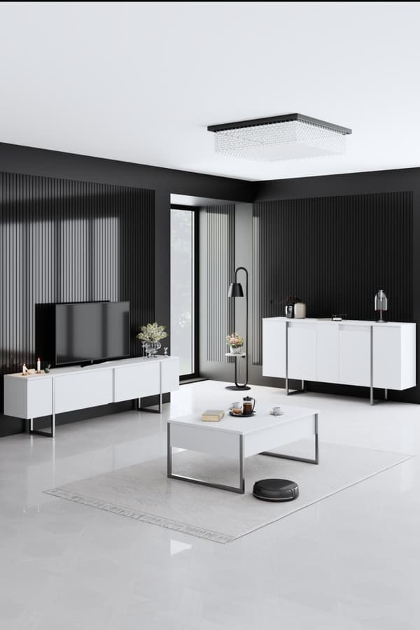 Console Luxe - valkoinen, hopea