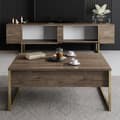 Miniatyrbillede 3 af 9: Stue Møbelsæt Luxe Sæt - Valnød, Guld