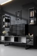 Miniatyrbilde 3 av 9: TV-enhet Chrome Line - antrasitt, svart