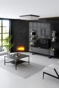 Miniatyrbilde 5 av 9: TV-enhet Chrome Line - antrasitt, svart