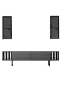 Miniatyrbilde 7 av 9: TV-enhet Chrome Line - antrasitt, svart