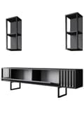 Miniatyrbilde 8 av 9: TV-enhet Chrome Line - antrasitt, svart