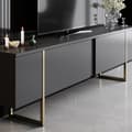 Miniatyrbillede 6 af 9: Stue Møbelsæt Luxe Sæt - Antracit, Guld