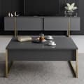 Miniatyrbillede 2 af 9: Stue Møbelsæt Luxe Sæt - Antracit, Guld