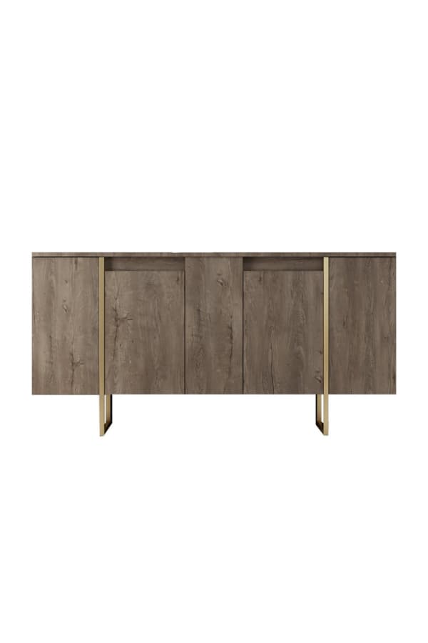 Console Luxe - Valnöt, Guld