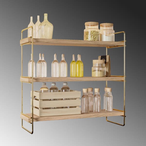 Vägghylla Masa Üstü 3 Katlı Organizer, Servis Rafı