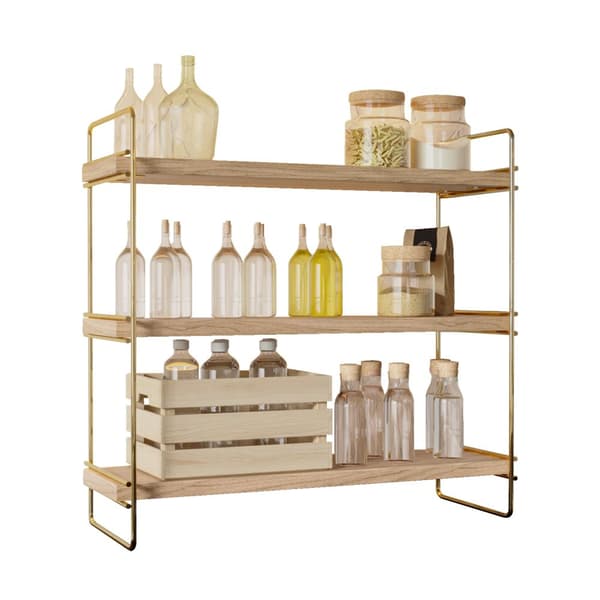 Vägghylla Masa Üstü 3 Katlı Organizer, Servis Rafı