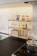 Miniatyrbild 2 av 9: Vägghylla Masa Üstü 3 Katlı Organizer, Servis Rafı